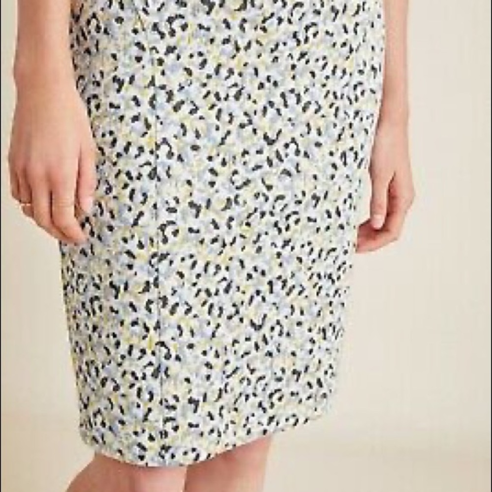 Maeve jacquard pencil skirt